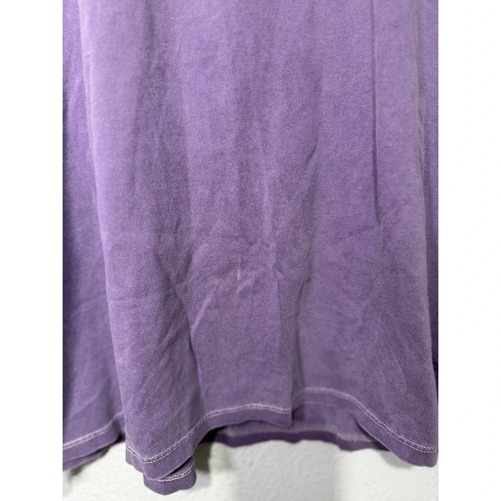 Guess Jeans T-Shirt Purple Triangle L Streetwear Minimalist Y2K  Style Oversized - Picture 3 of 7